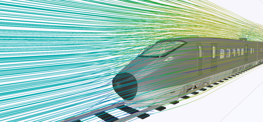 simulazione fluidodinamica_ansys_treno