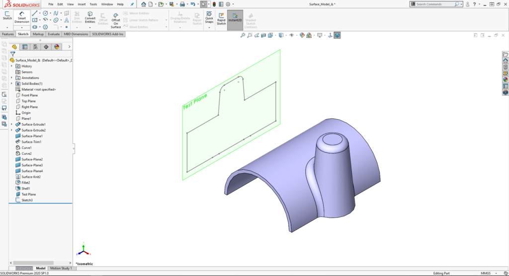 solidworks 2020_le silhouette